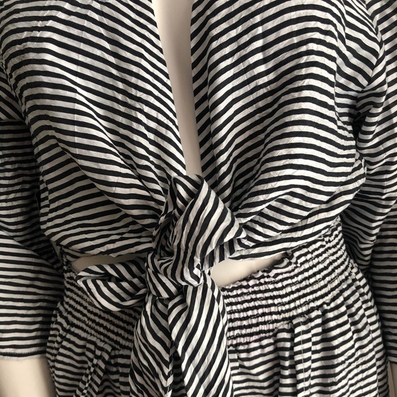 Etiquette Black & White stripped Jumpsuit - Picture 5 of 10